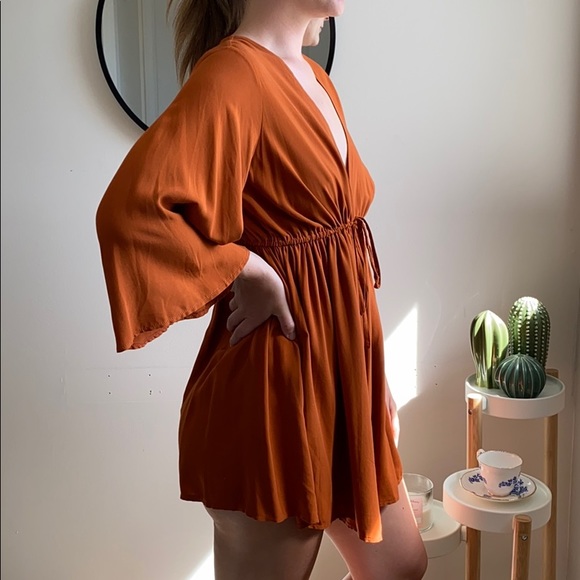 LIKE NEW ASOS burnt orange romper - Picture 3 of 3